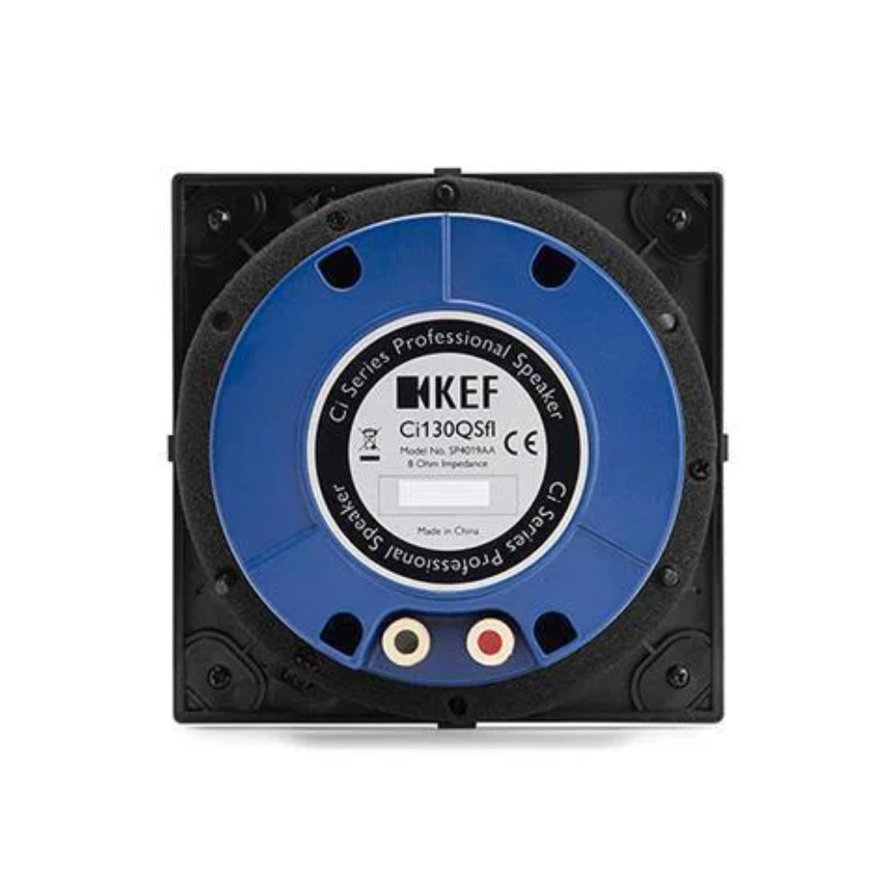 Back view of KEF Ci130QSfl Square Flush Mount In-Ceiling Speaker