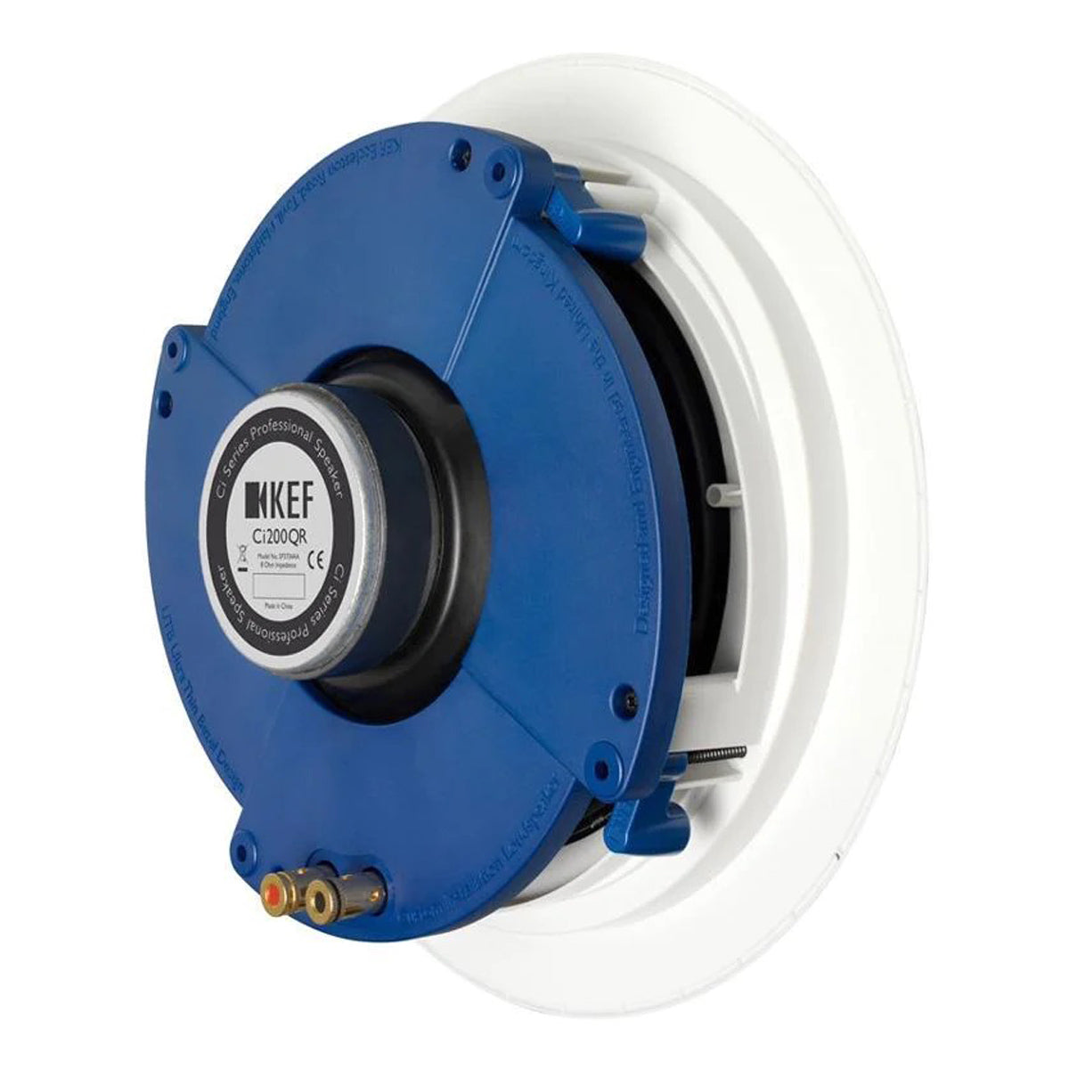 Back of KEF Ci200QR In-Ceiling Speaker on white background