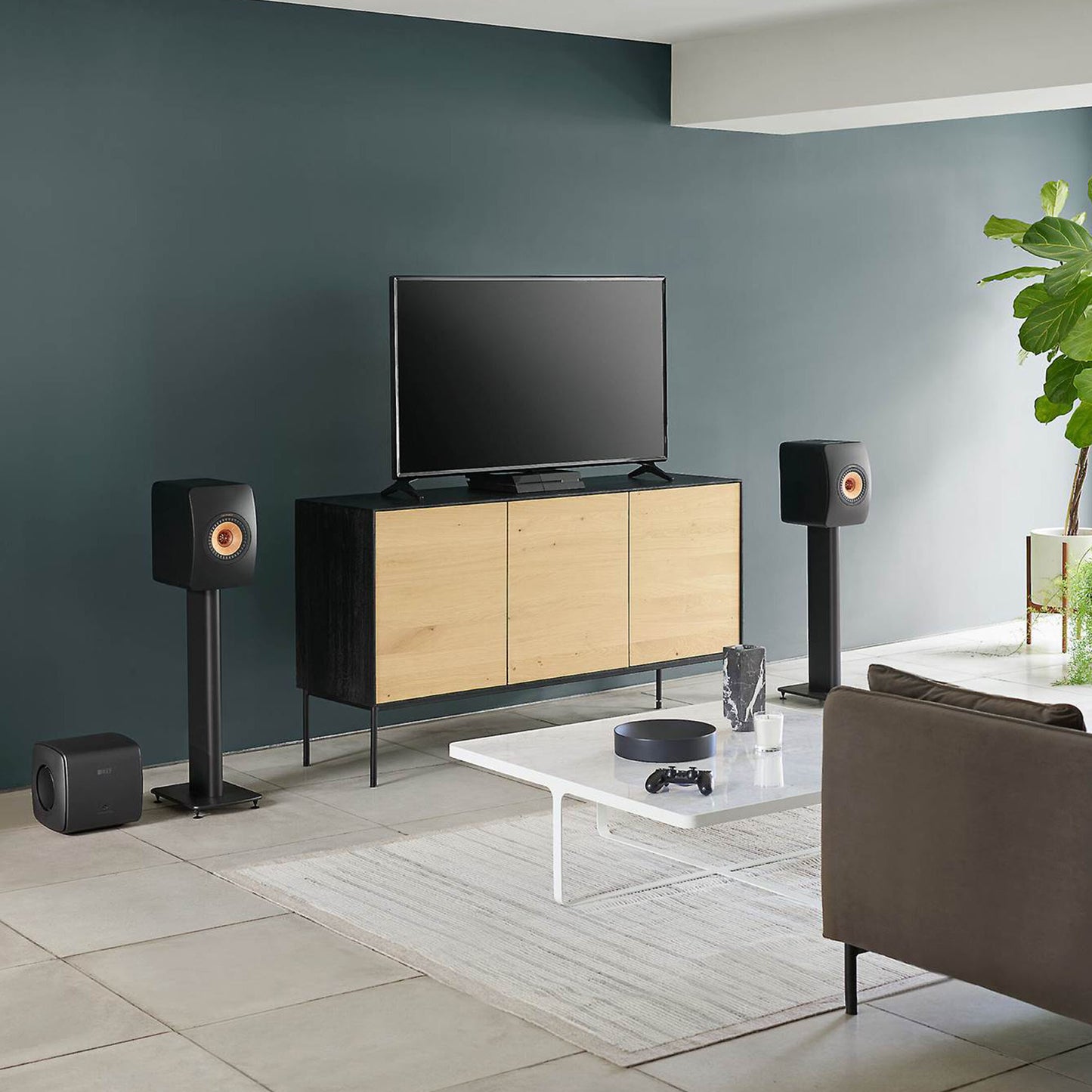 KEF KC62 Subwoofer + KW1 Wireless Adaptor