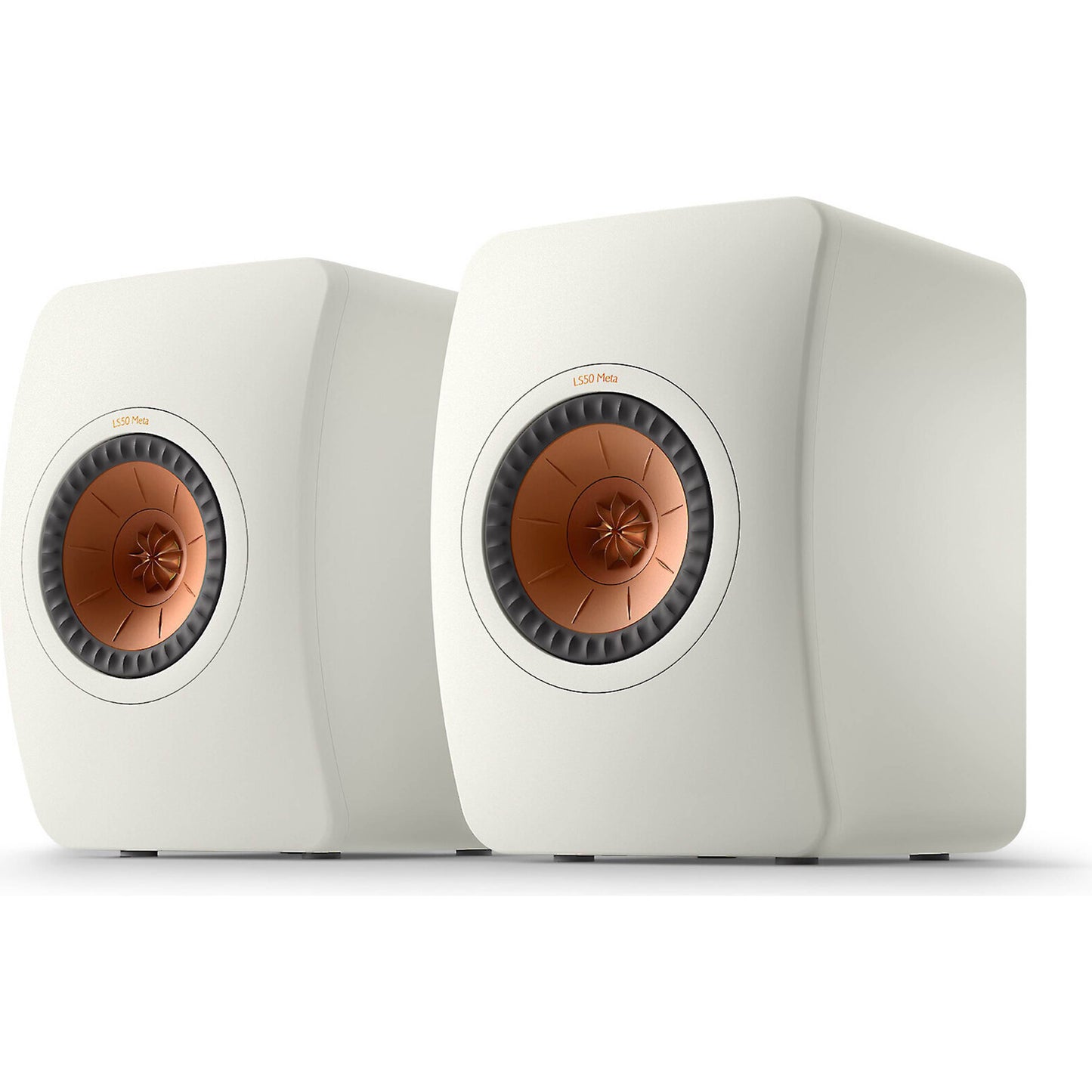 Pair of KEF LS50 Meta Bookshelf Speakers in White finish
