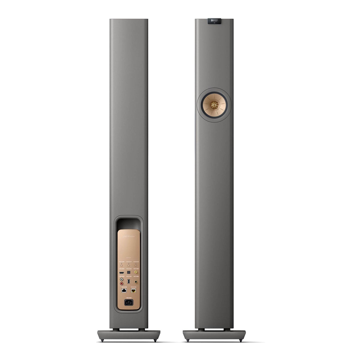 KEF LS60 Wireless Active Speaker System - Shown in Titanium Grey