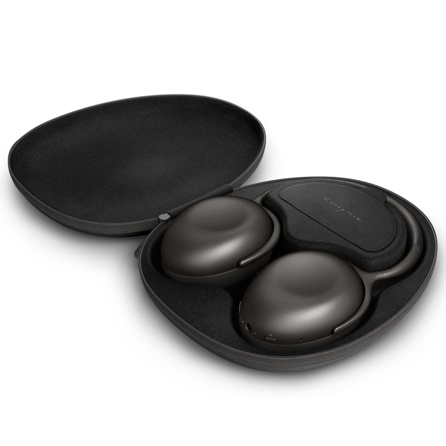 KEF Mu7 Over-Ear Noise Cancelling Headphones - Carry Case on white background