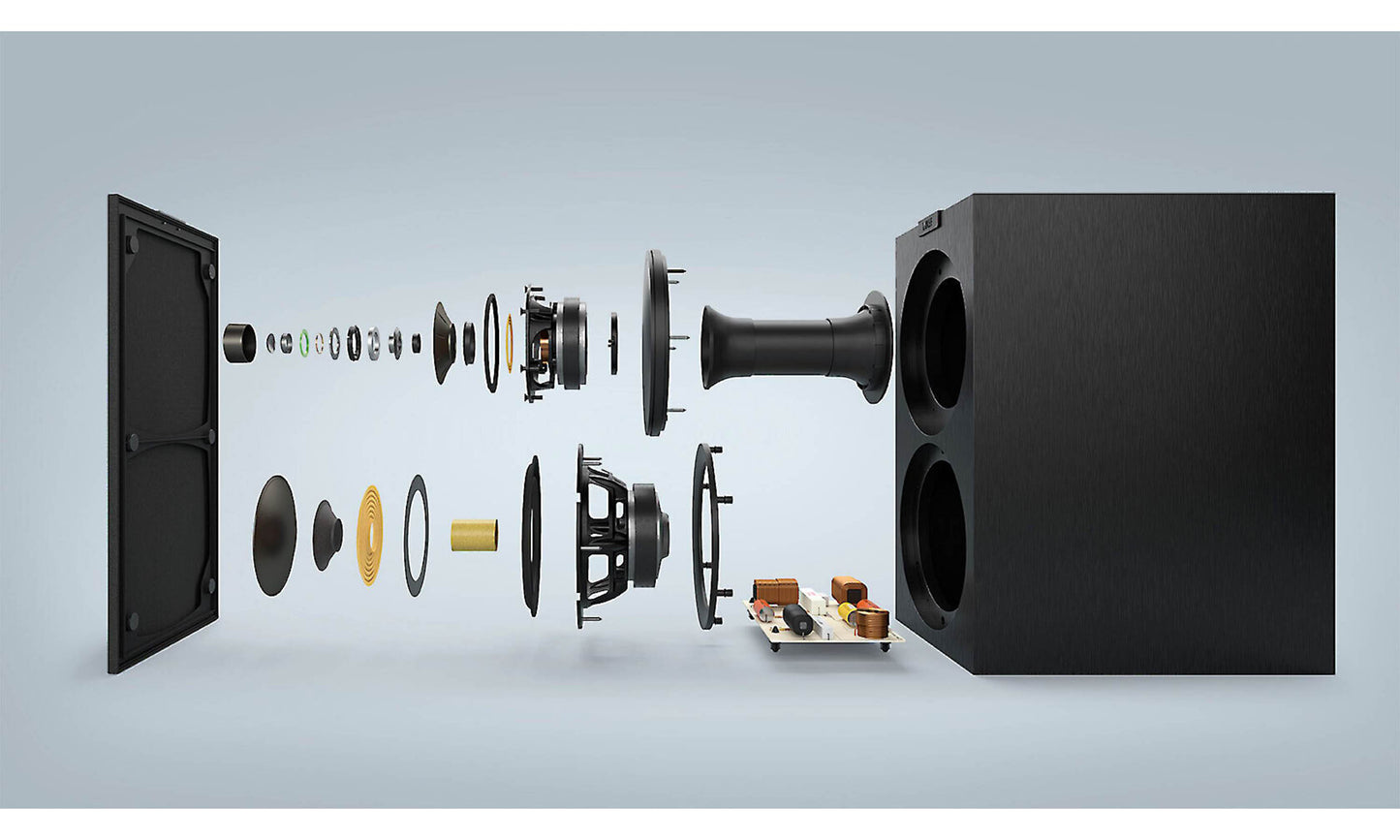 Exploded view of speaker