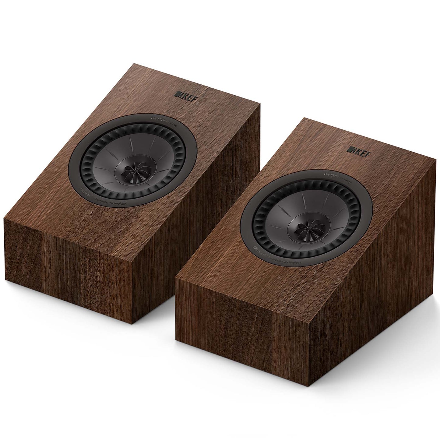 KEF Q8 Meta Dolby Atmos Speakers in walnut