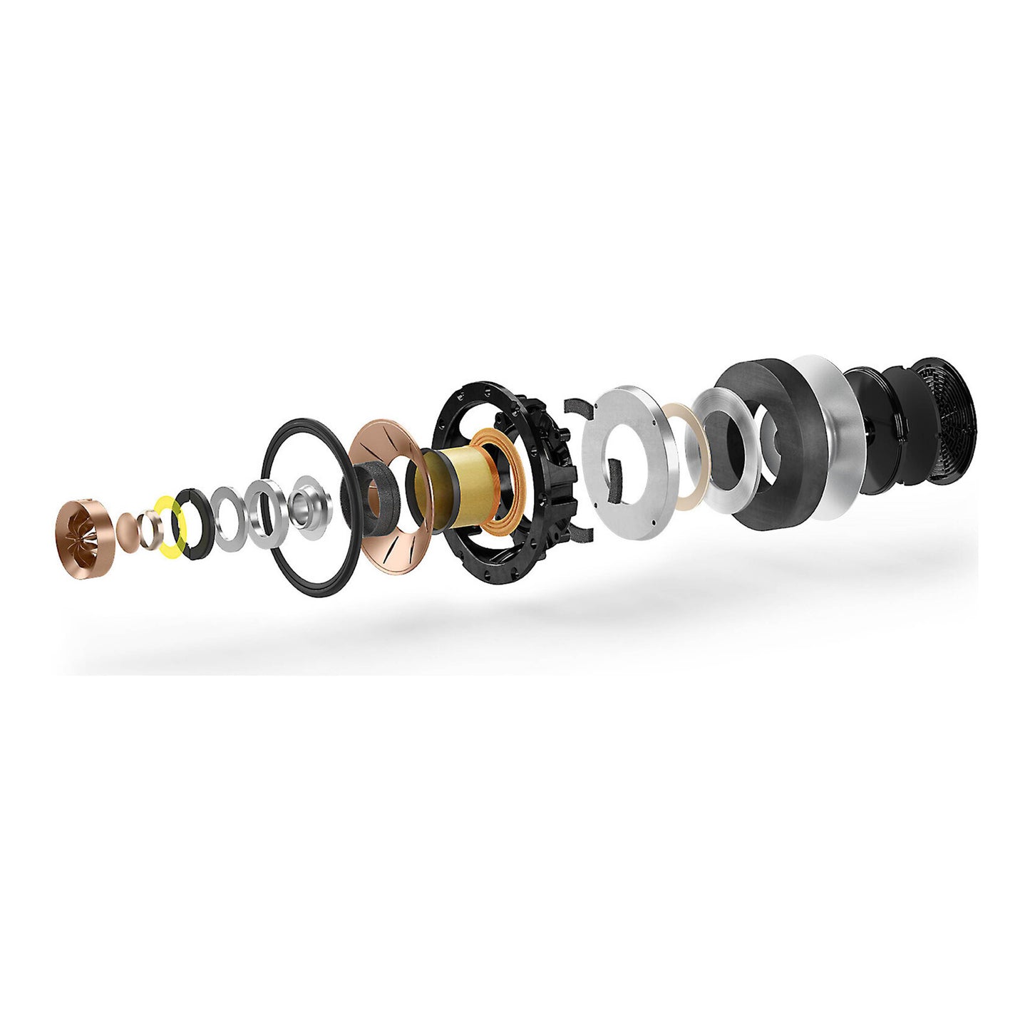 Exploded view of driver