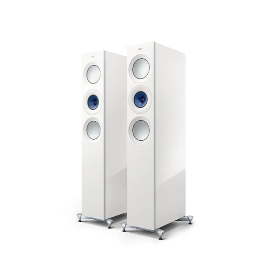 KEF Reference 3 Meta Speakers White/Blue - Angle