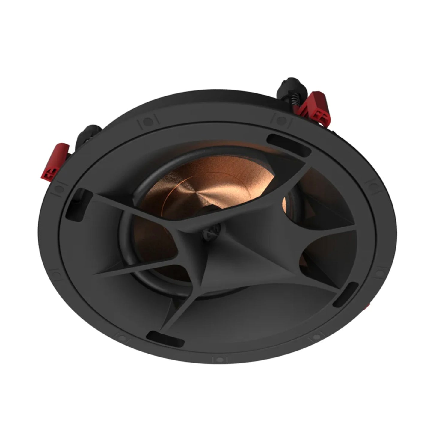 Angle of Klipsch PRO-180RPC LCR In-Ceiling Speaker on white background