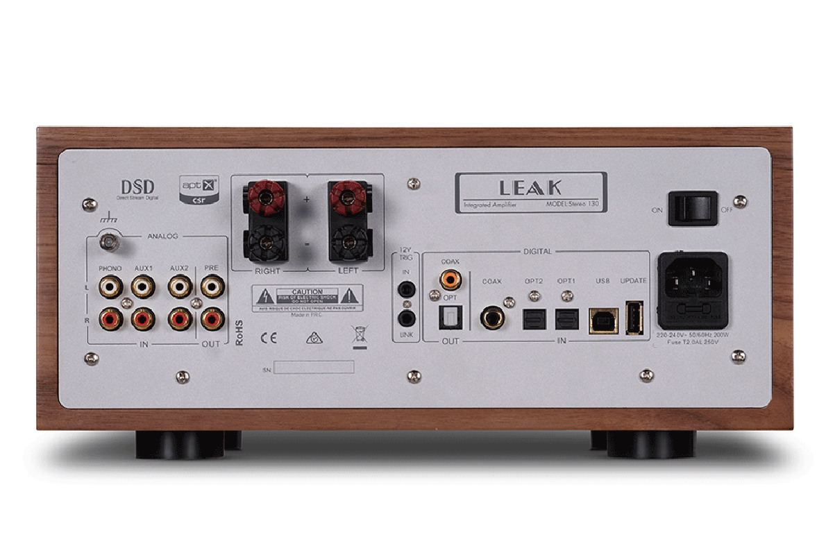 LEAK Stereo 130 Integrated Amplifier - Rear