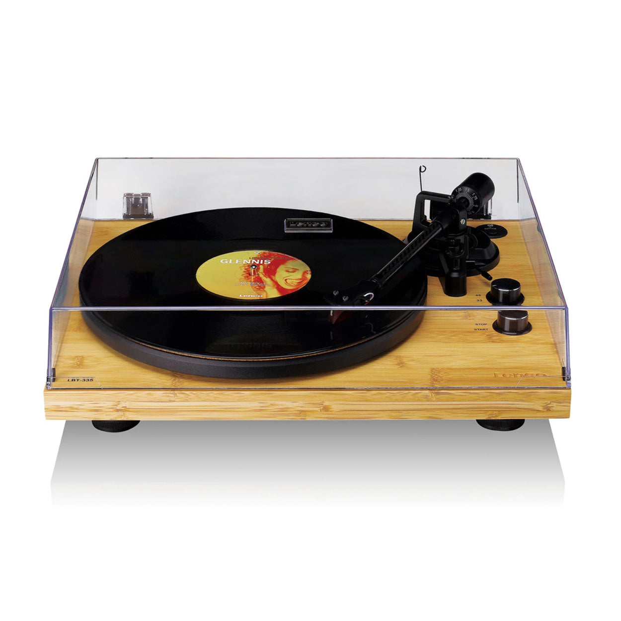 Lenco LBT-335BA Turntable - Showing Dust Cover