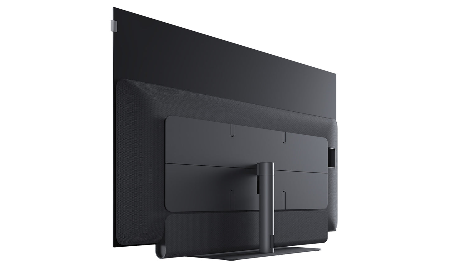 Loewe Inspire S55 4K OLED Smart TV - Rear Shown on Table Stand