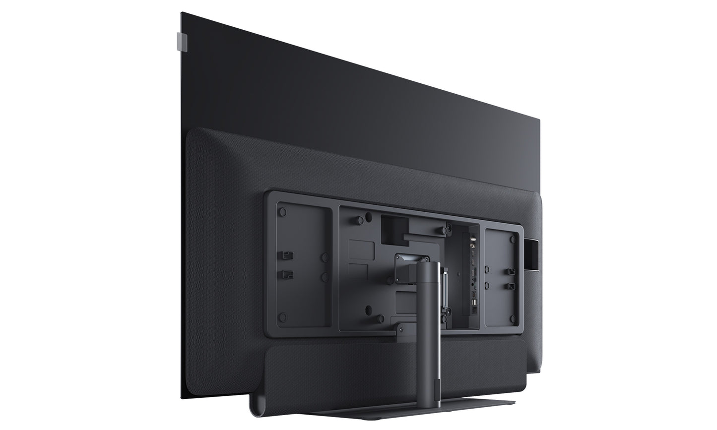 Loewe Inspire S55 4K OLED Smart TV - Rear Shown on Table Stand