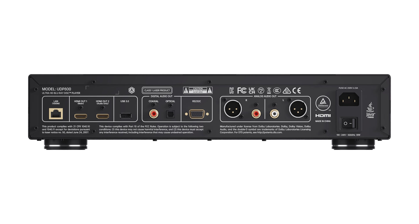 Magnetar UDP800 4K UHD Blu-ray Player - Rear