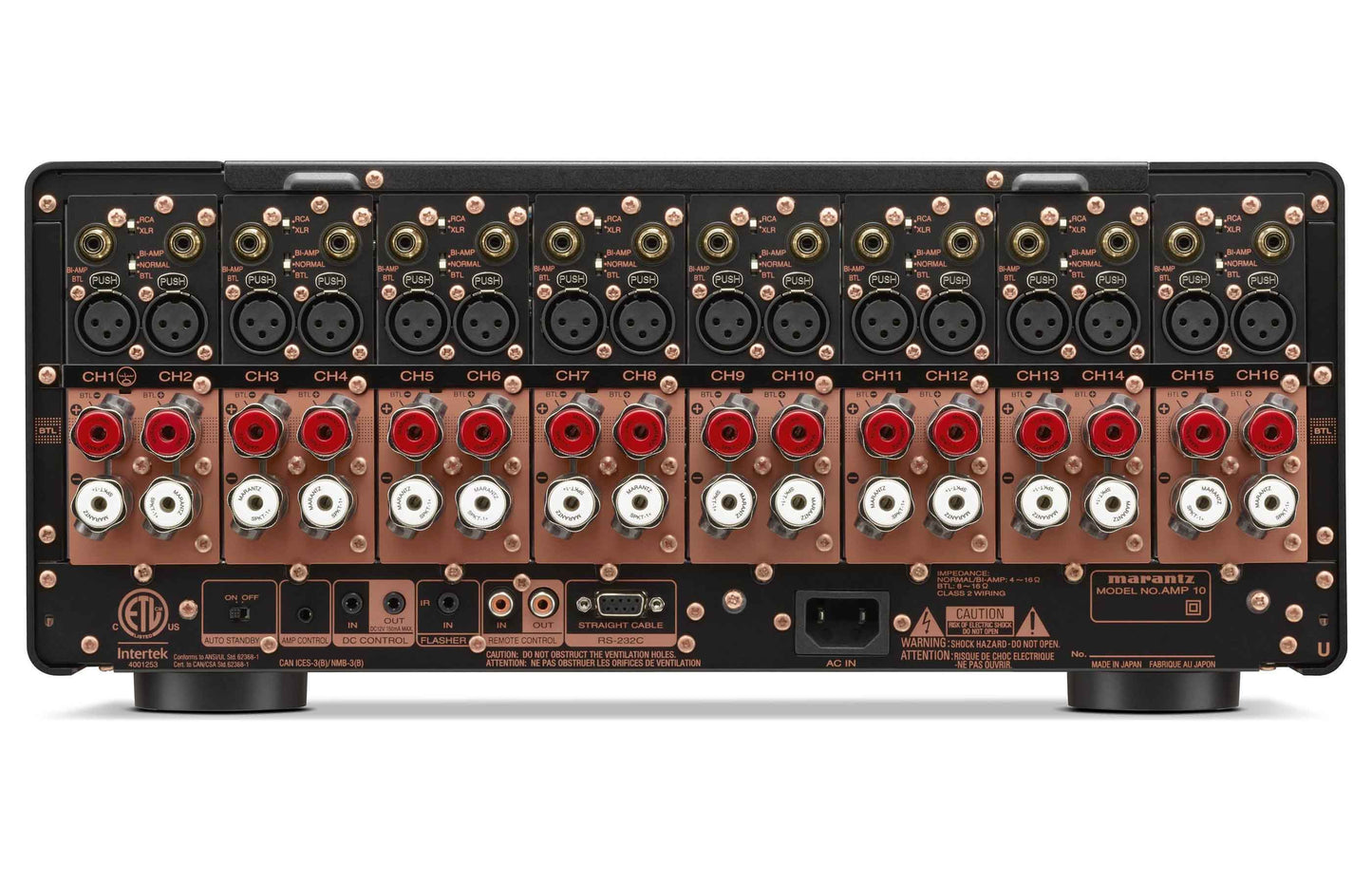 Marantz AMP 10 Multi-Channel Power Amplifier - Rear Panel