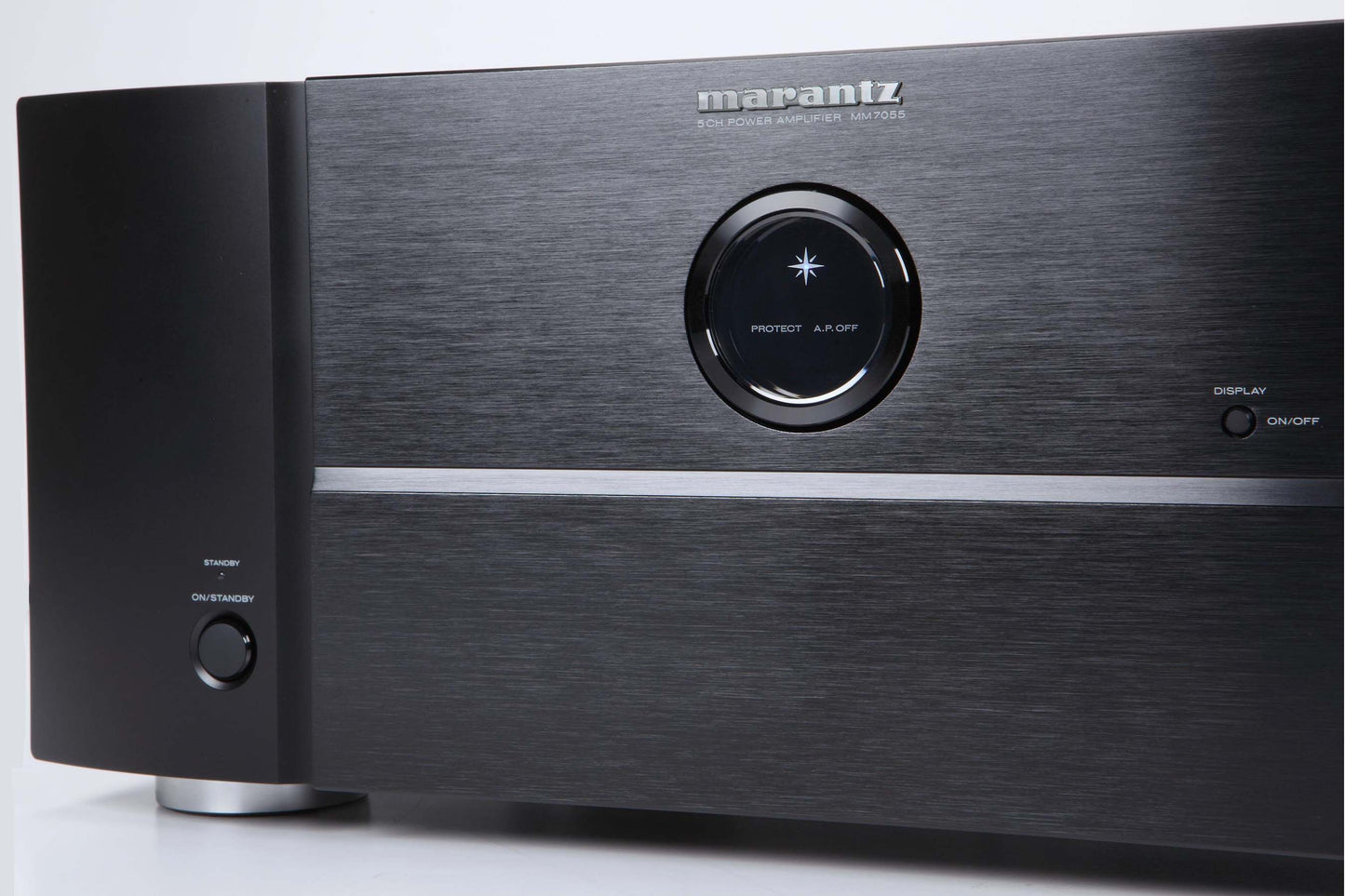 Marantz MM7055 Multi-Channel Power Amplifier - Front angle view.