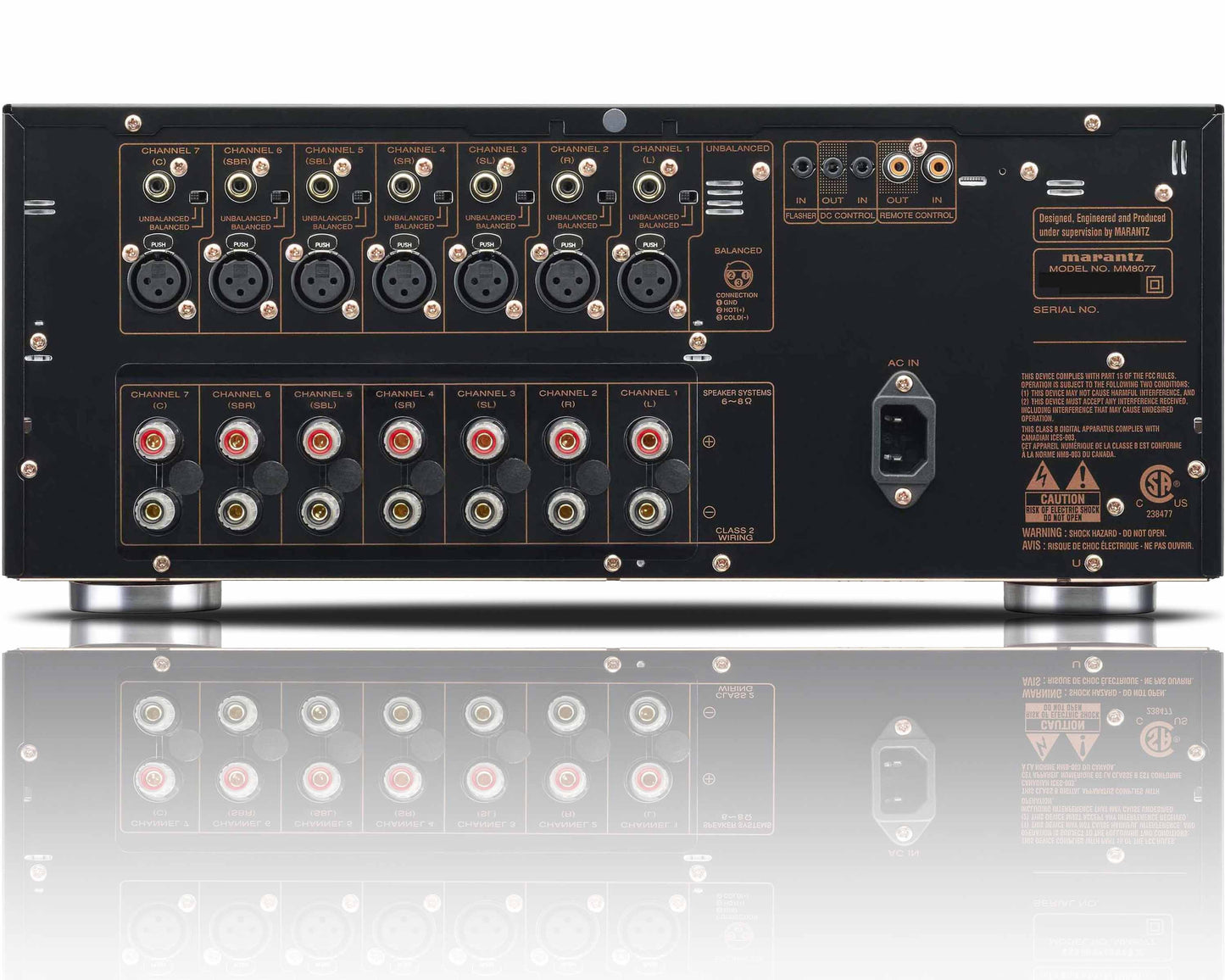 Marantz MM8077 - Rear Panel Connections