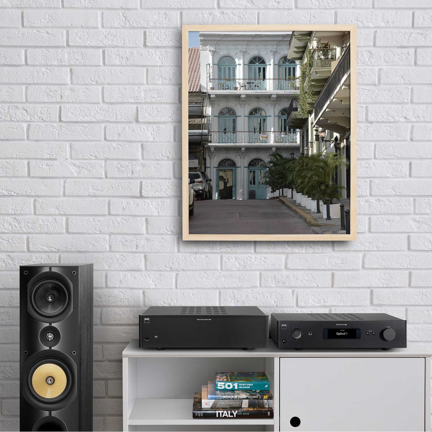 NAD C298 - Displayed with NAD C658 preamp; music streamer (Sold separately)