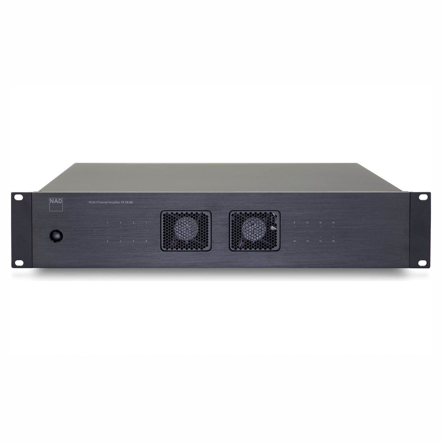 NAD CI 16-60 DSP 16 Channel Amplifier on white background