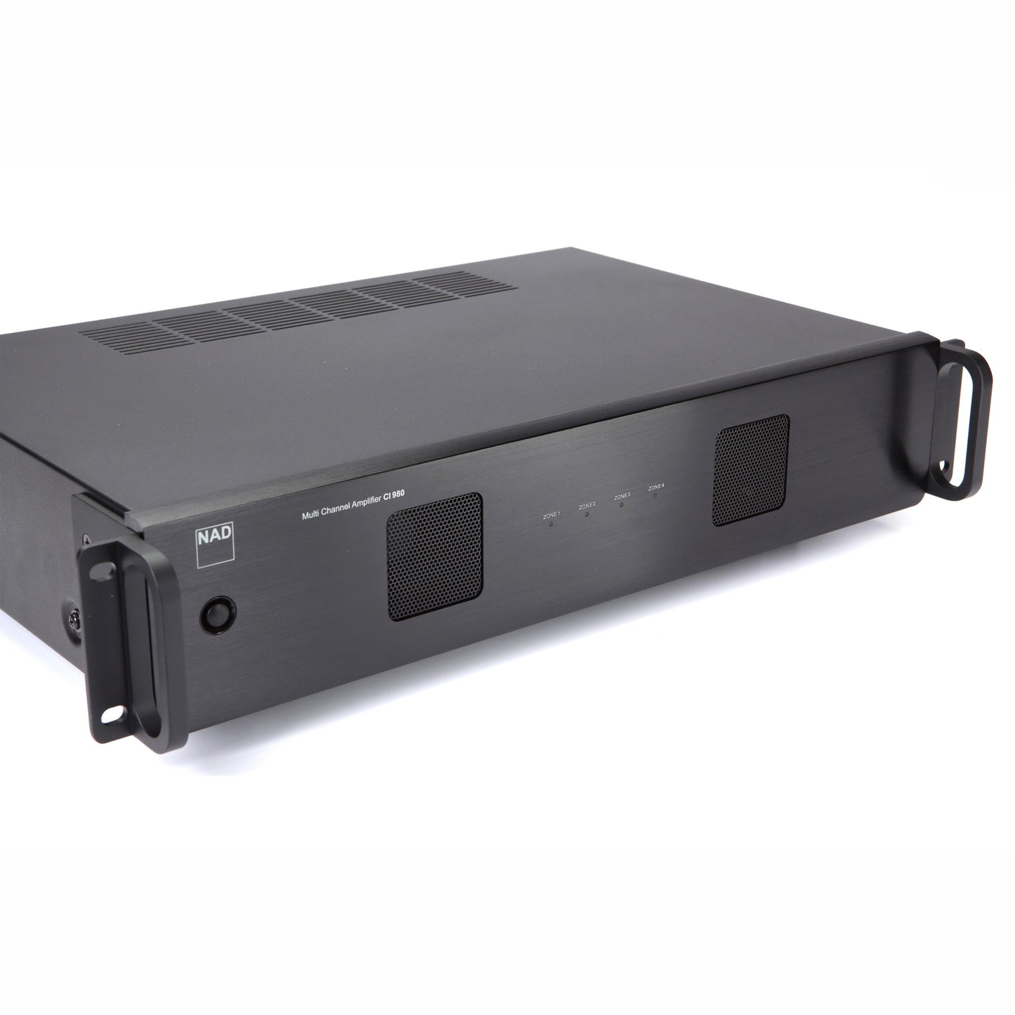 Angle of NAD CI 980 8 Channel Amplifier on white background