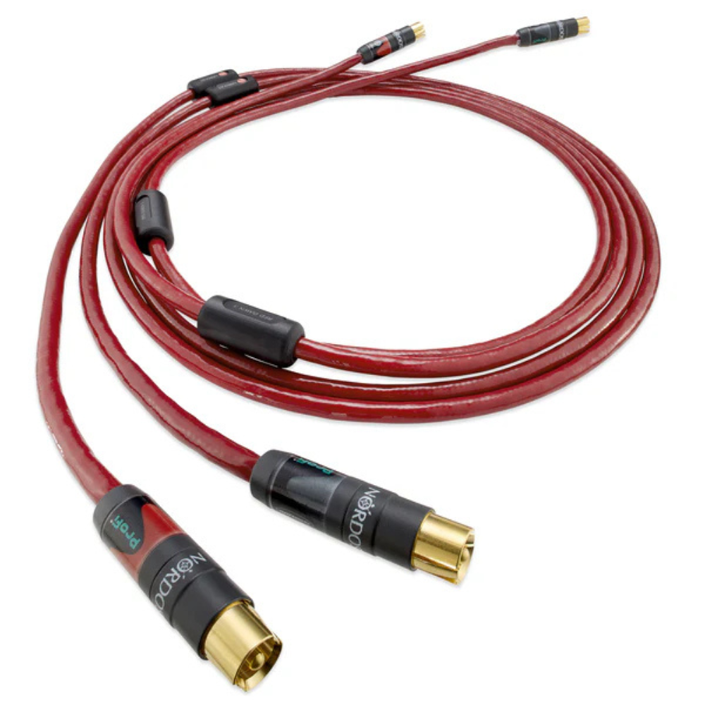 Nordost Red Dawn XLR to XLR Audio Cable on white background