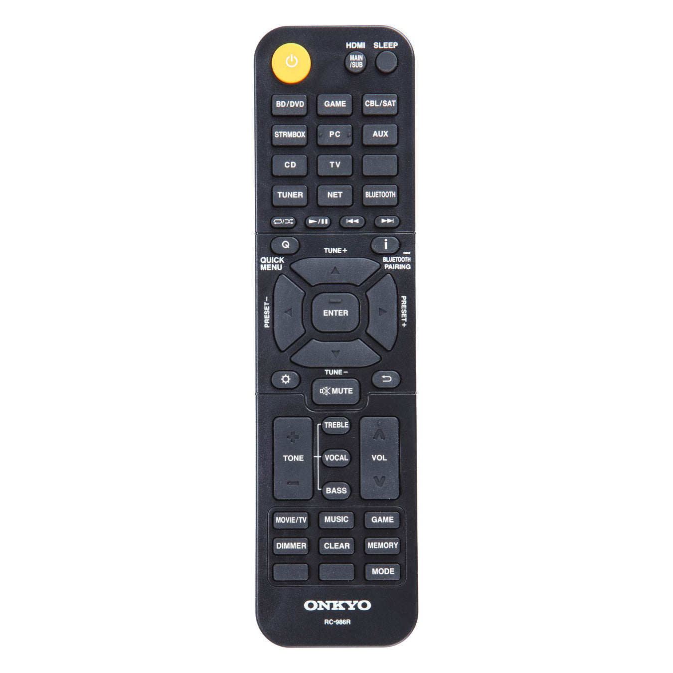 Onkyo TX-NR5100 8K Home Theatre Receiver - Remote Control