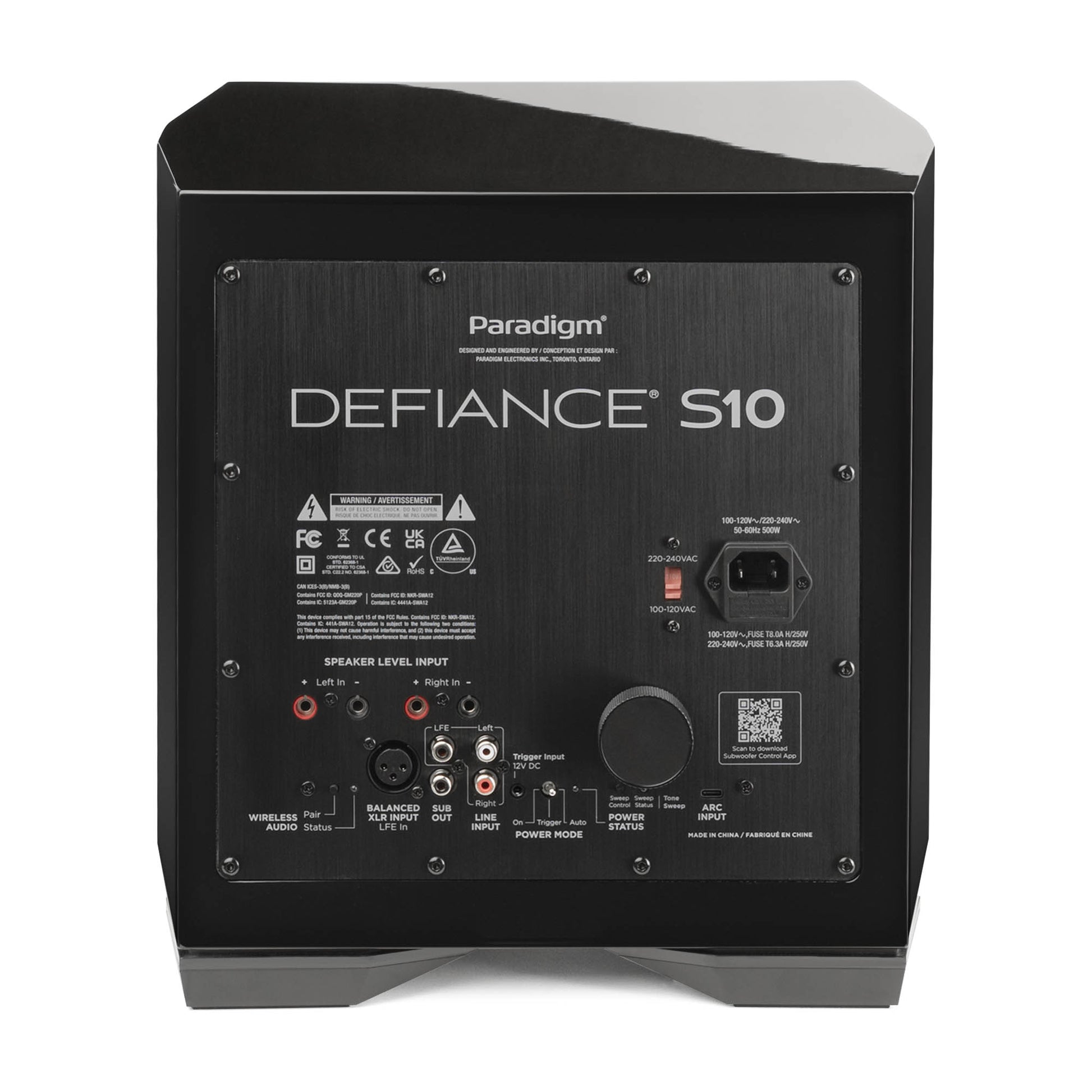 Back of Paradigm Defiance S10 in Gloss Black