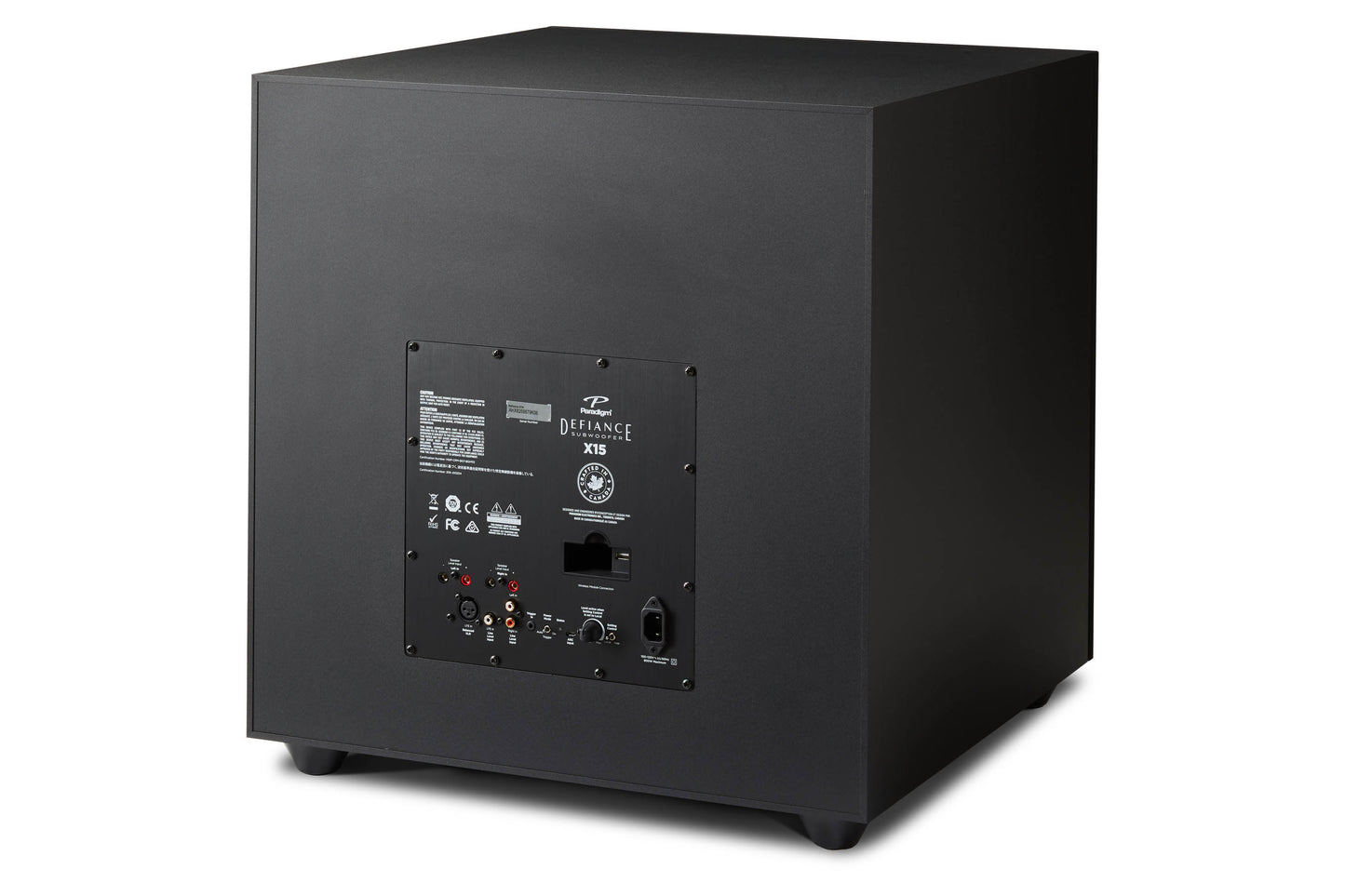 Paradigm Defiance X15 Subwoofer - Rear angle view