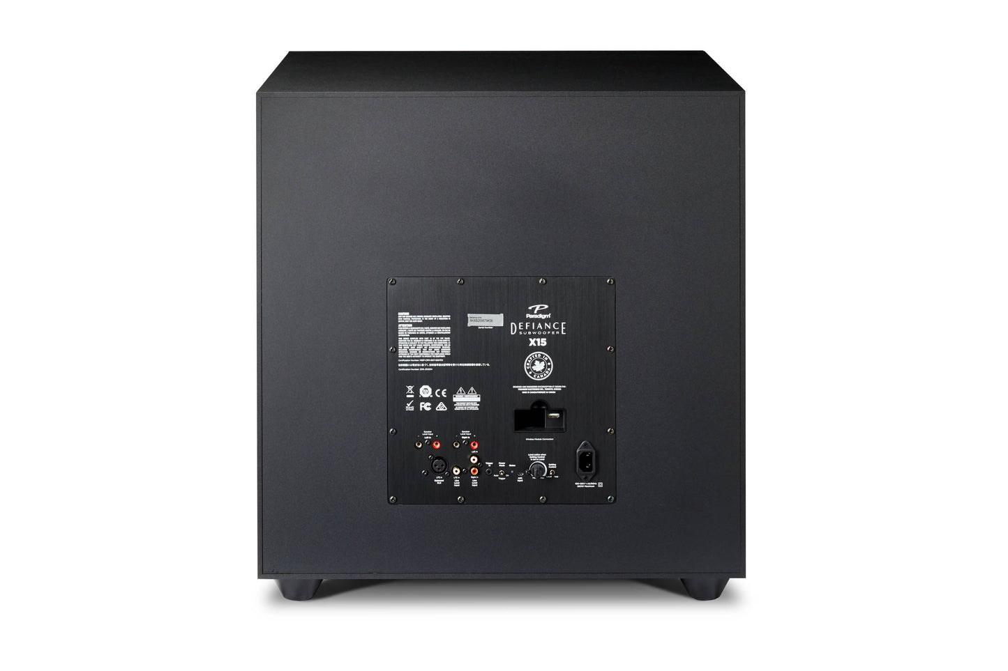 Paradigm Defiance X15 Subwoofer - Rear view