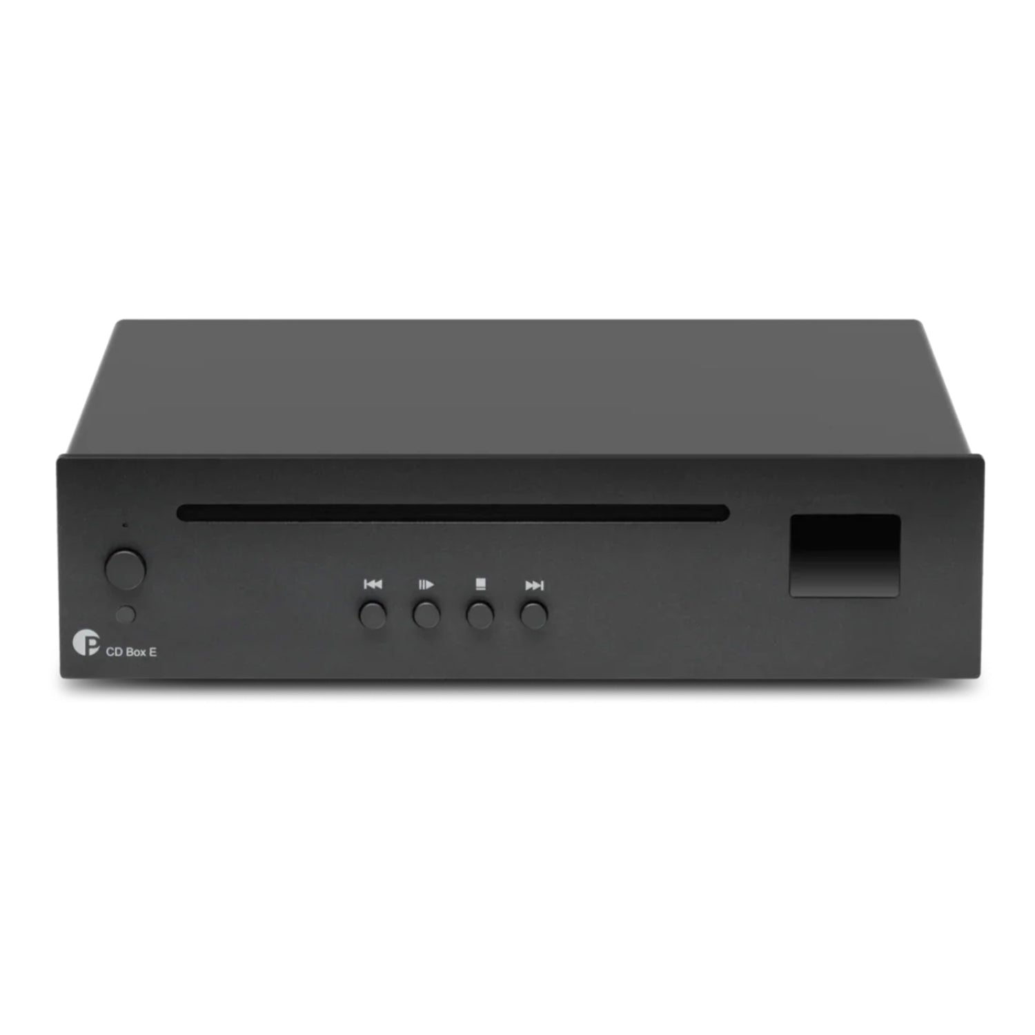 Black Pro-Ject CD Box E CD Player on white background