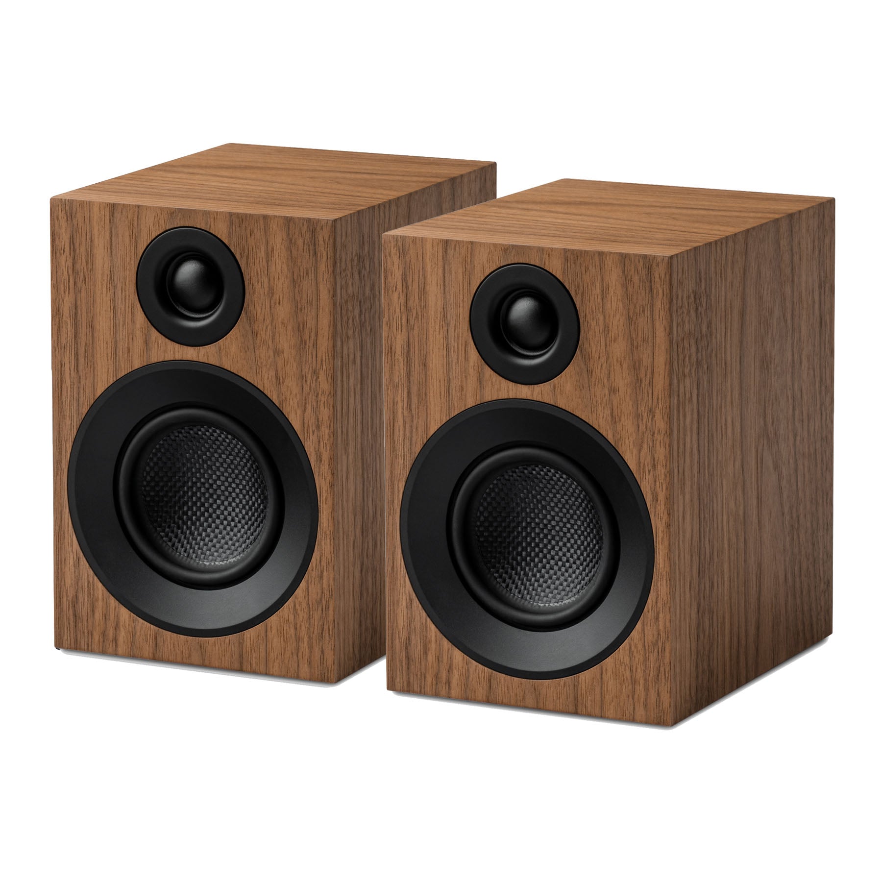 ProJect Speaker Box 3 E Speakers in walnut shown as a pair
