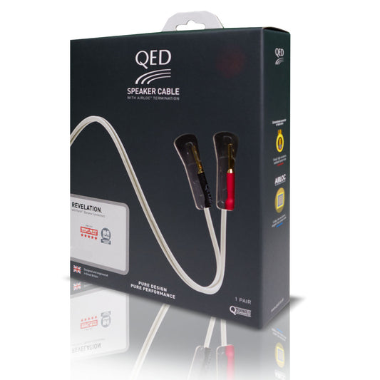Includes pre-fitted QED Airloc Forté 'banana' plugs