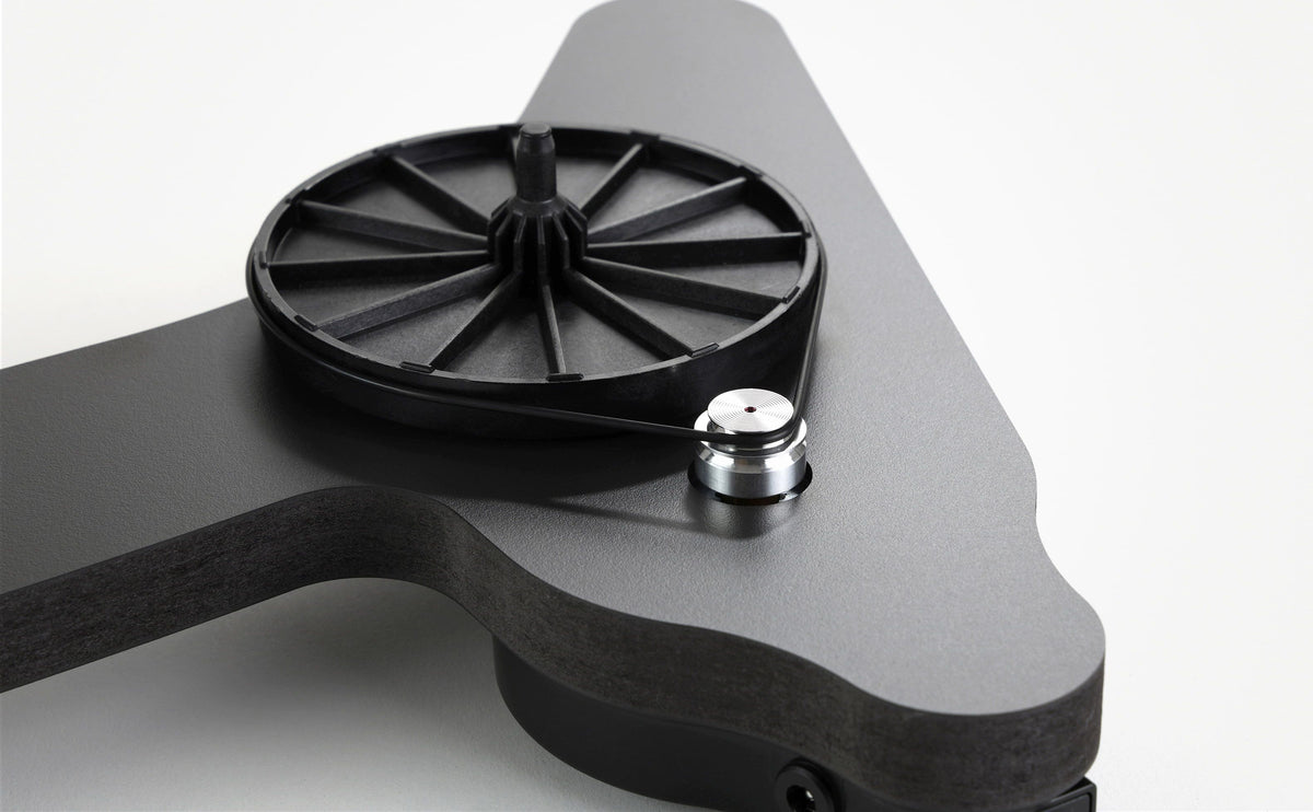 Close up of Rega Replay Turntable
