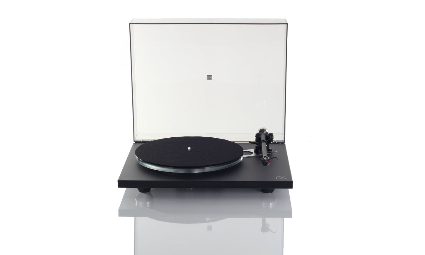 Rega Smoked Lid pictured on a Planar 6 (turntable not included)