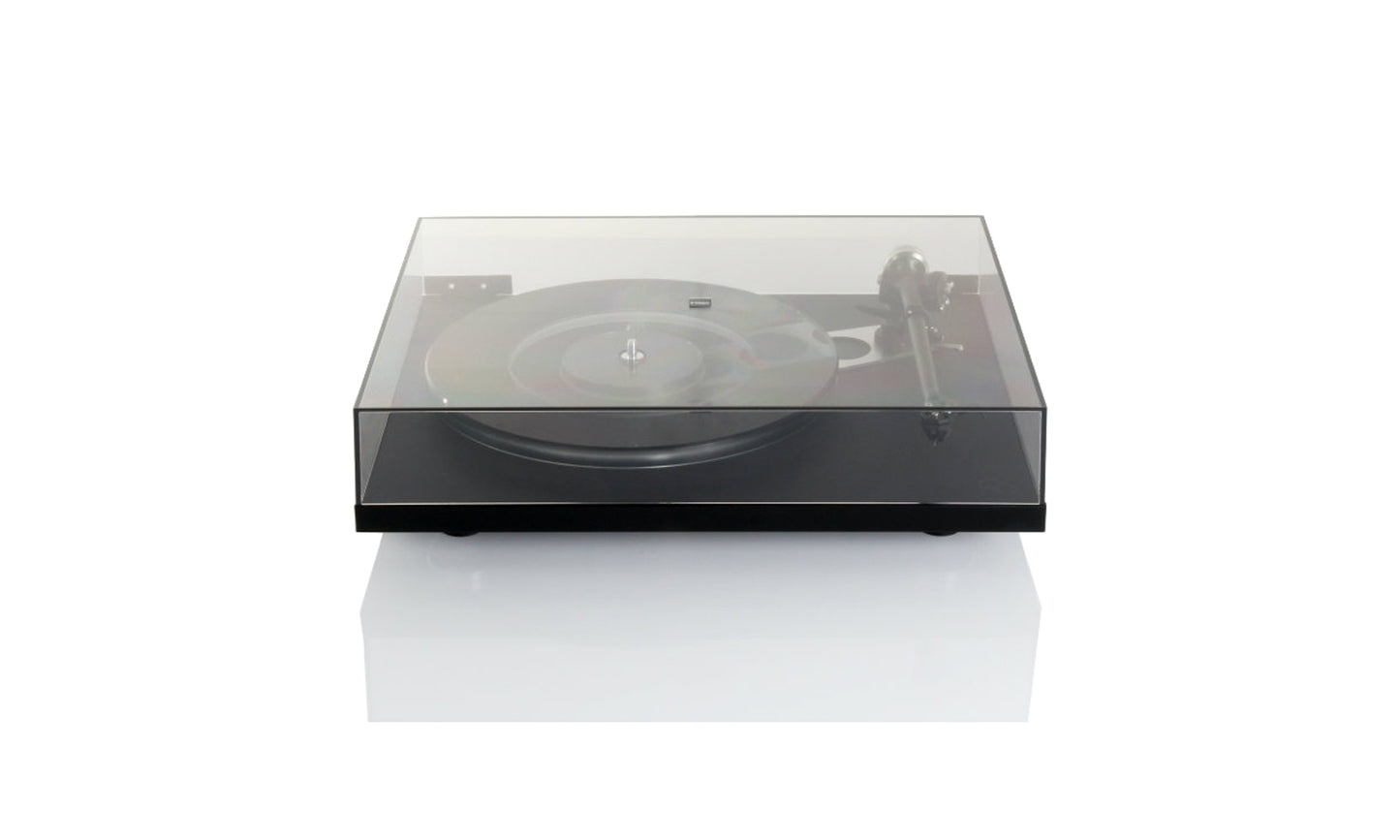 Rega Smoked Lid pictured on a Planar 6 (turntable not included)