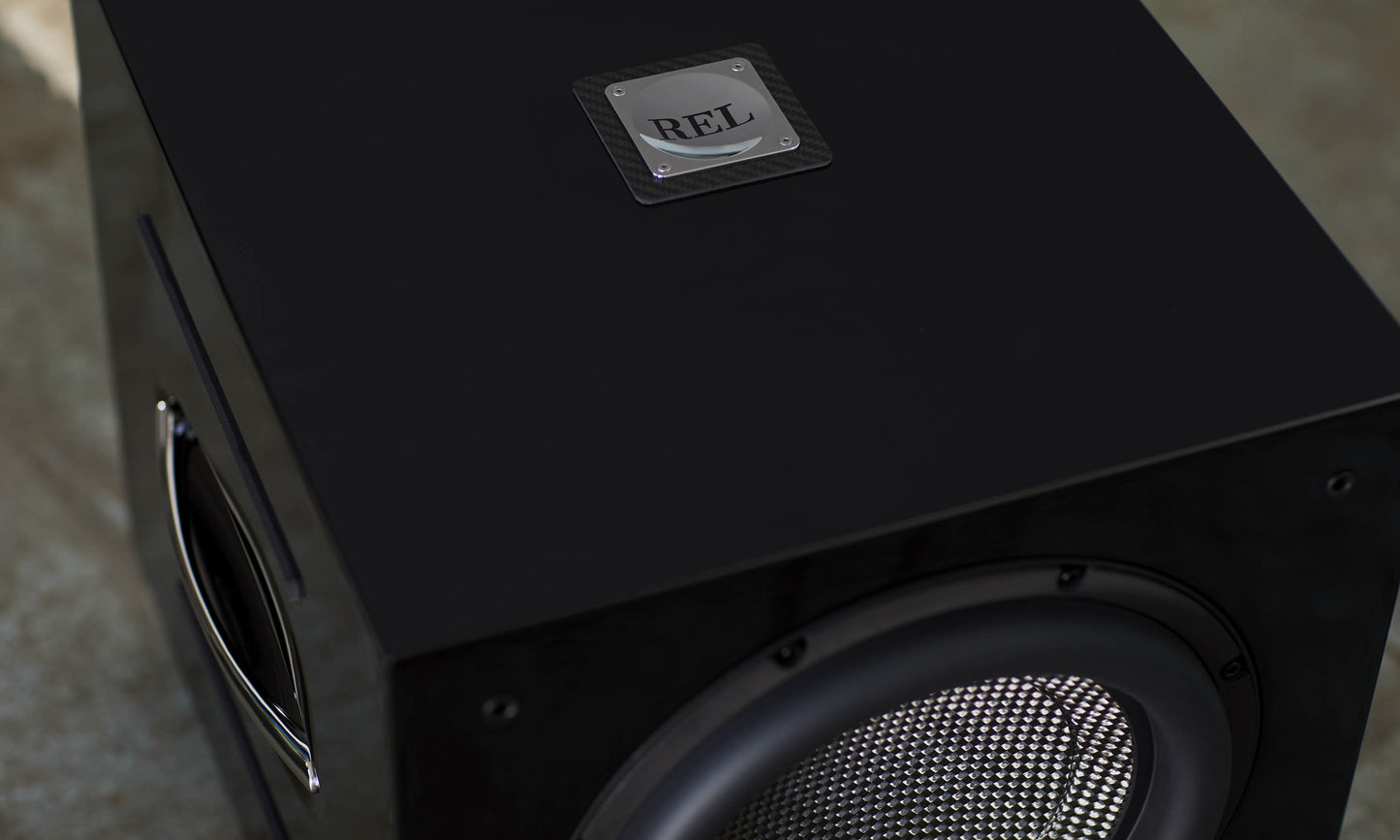 REL Carbon Special Subwoofer - Close up of top