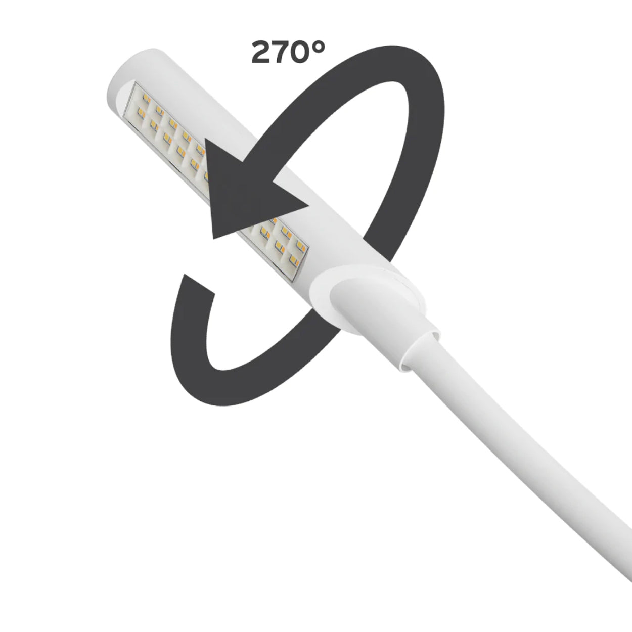 Substantial 673mm Silicone Neck, Head Rotates 270°