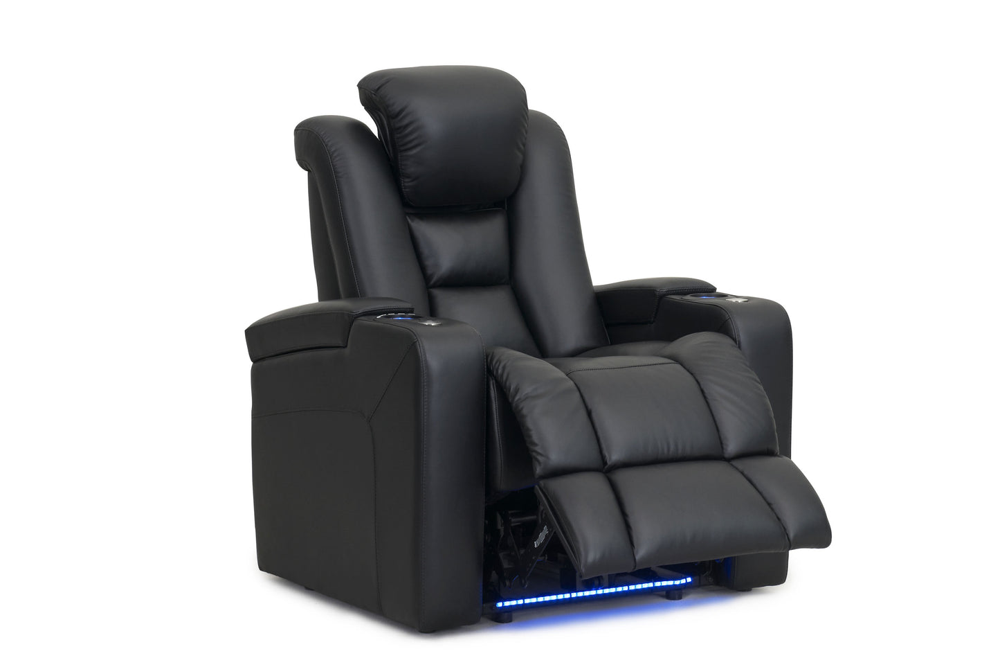 RowOne Evolution Home Theatre Chair - With headrest open.