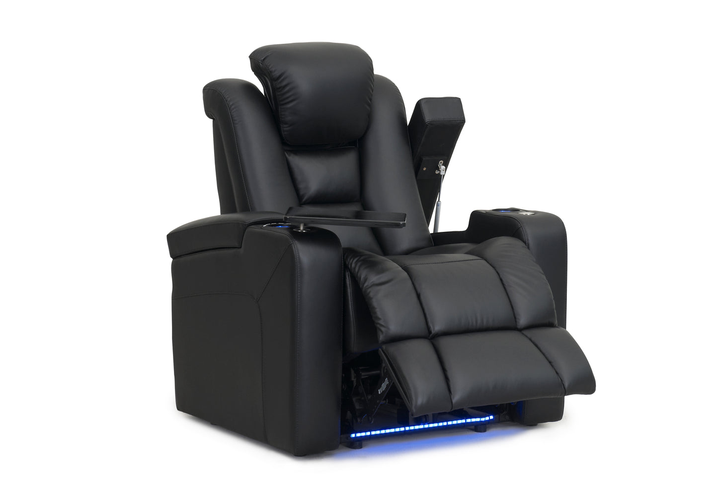 RowOne Evolution Home Theatre Chair - With open storage and tray.