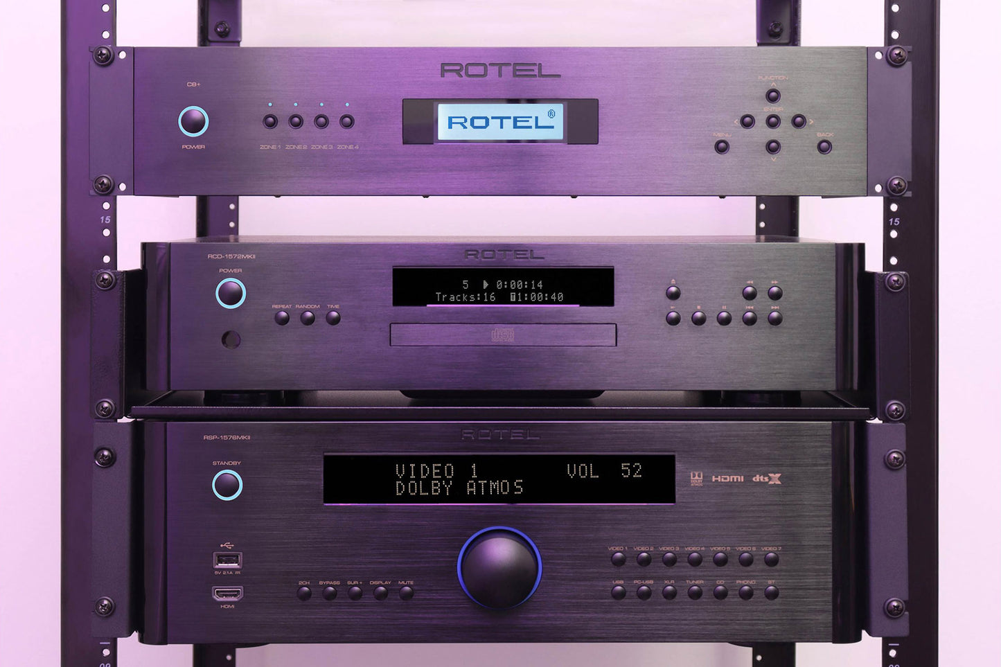 Rotel C8+ Custom Installation Amplifier