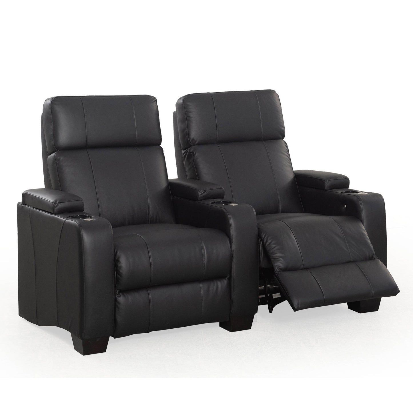 RowOne Kingsley C202K Series Cinema Chairs - 2 Seats one with leg rest up