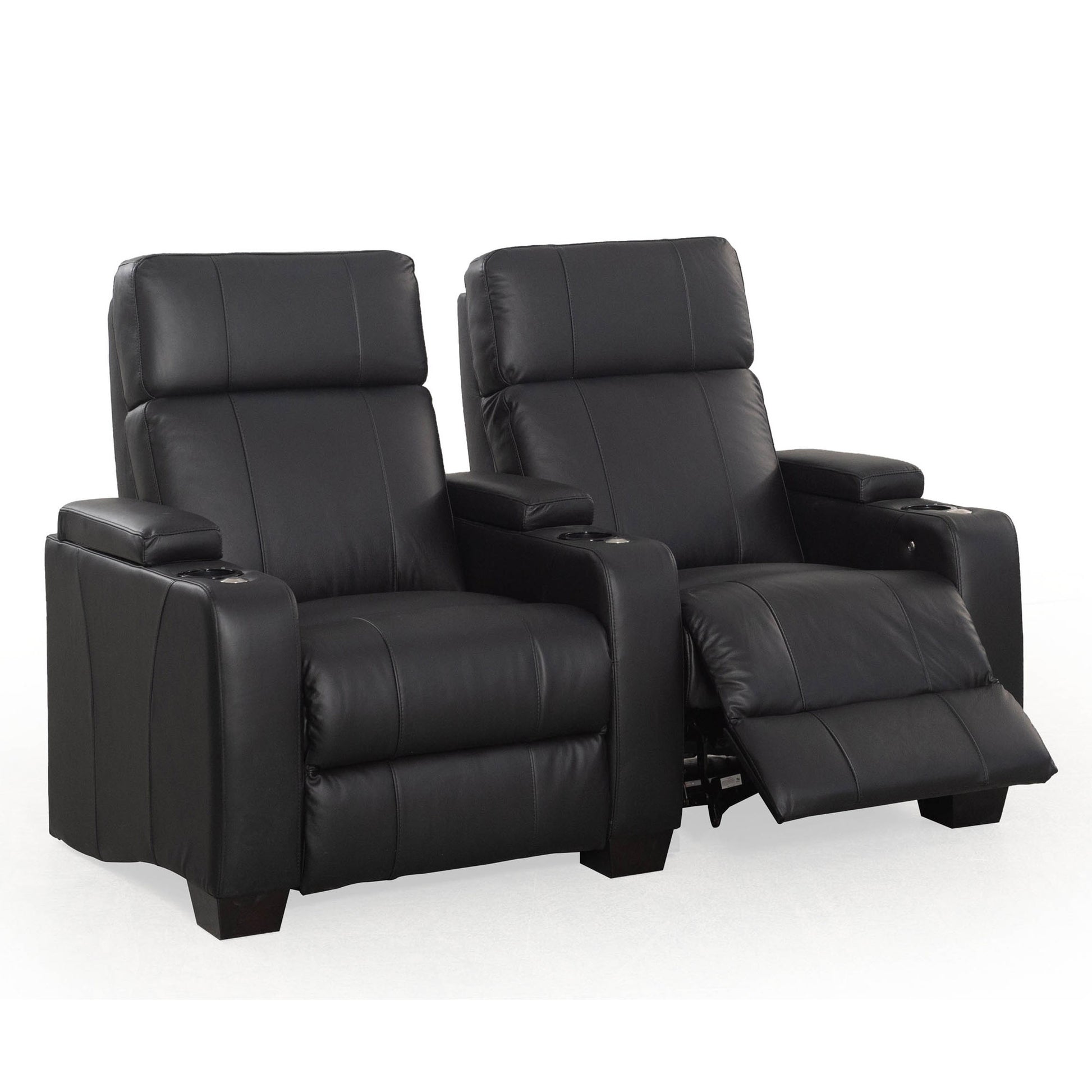 RowOne Kingsley C202K Series Cinema Chairs - 2 Seats one with leg rest up