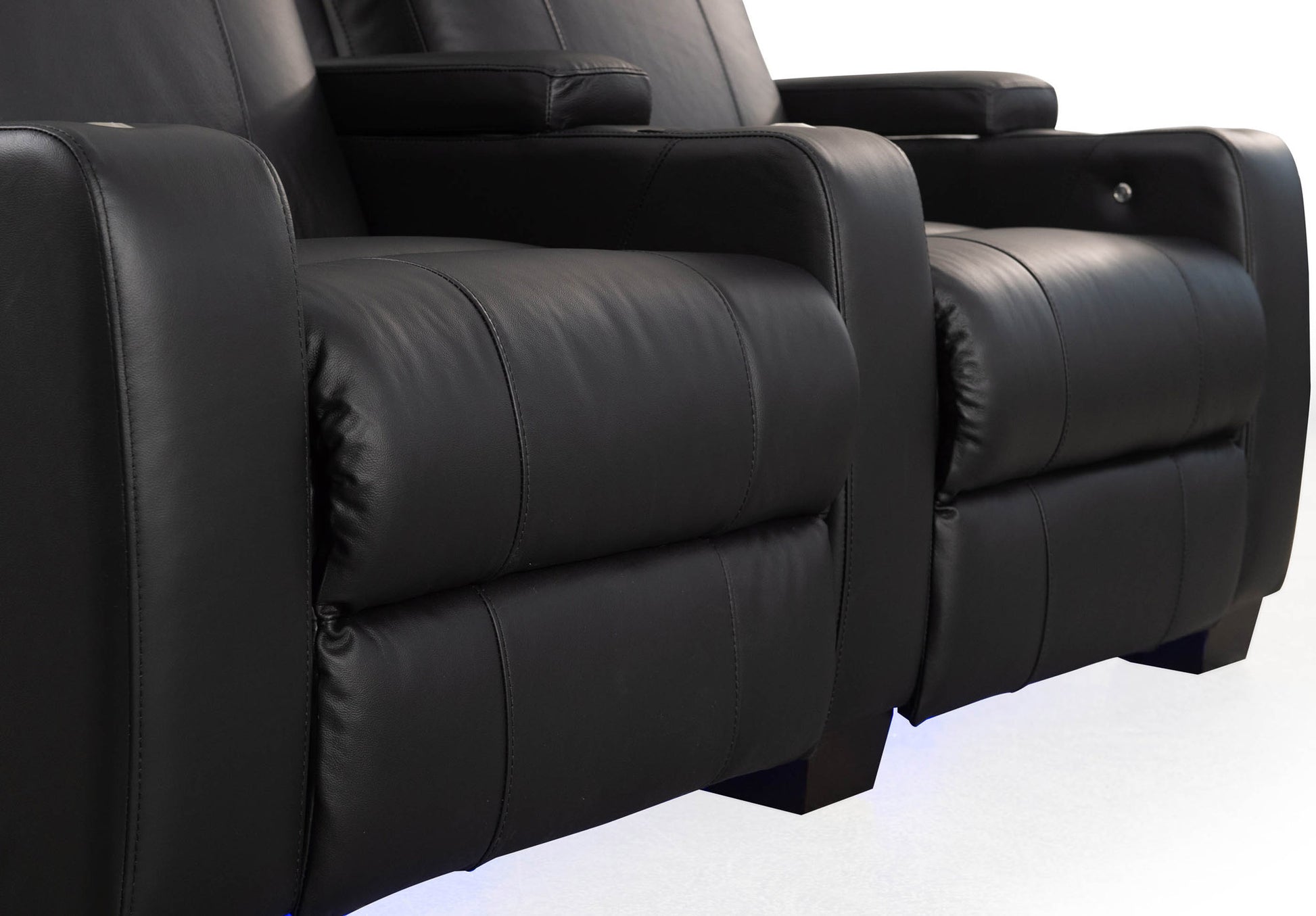 RowOne Kingsley C202K Series Cinema Chairs - 2 Seats close up of foot rest