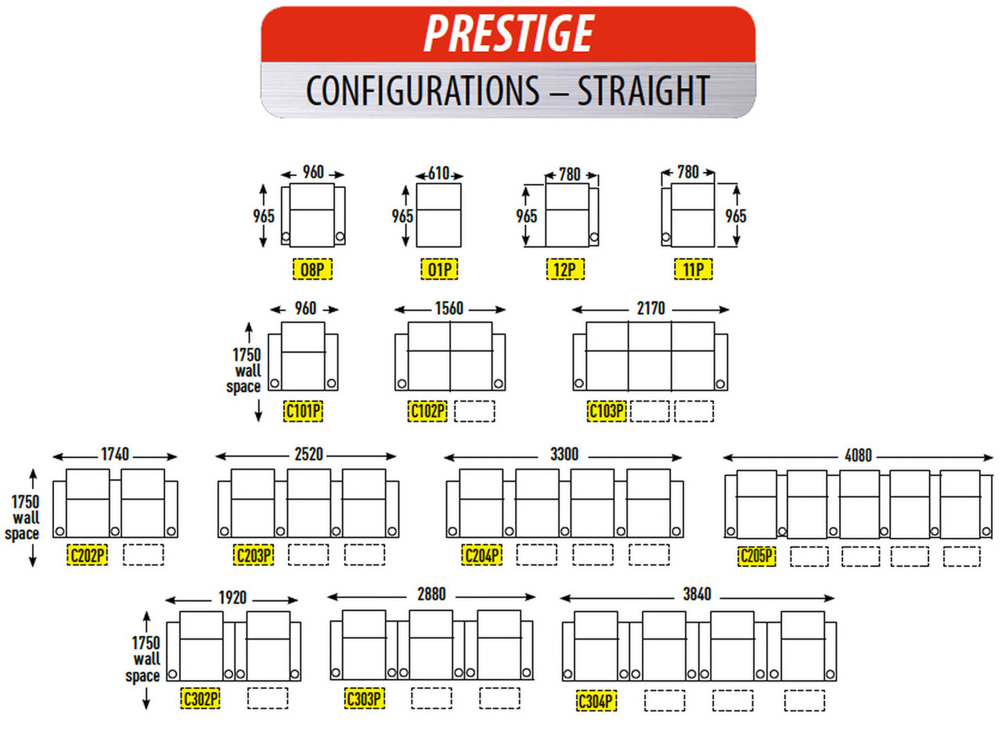 RowOne Prestige C404P 4-Seater Cinema Chairs