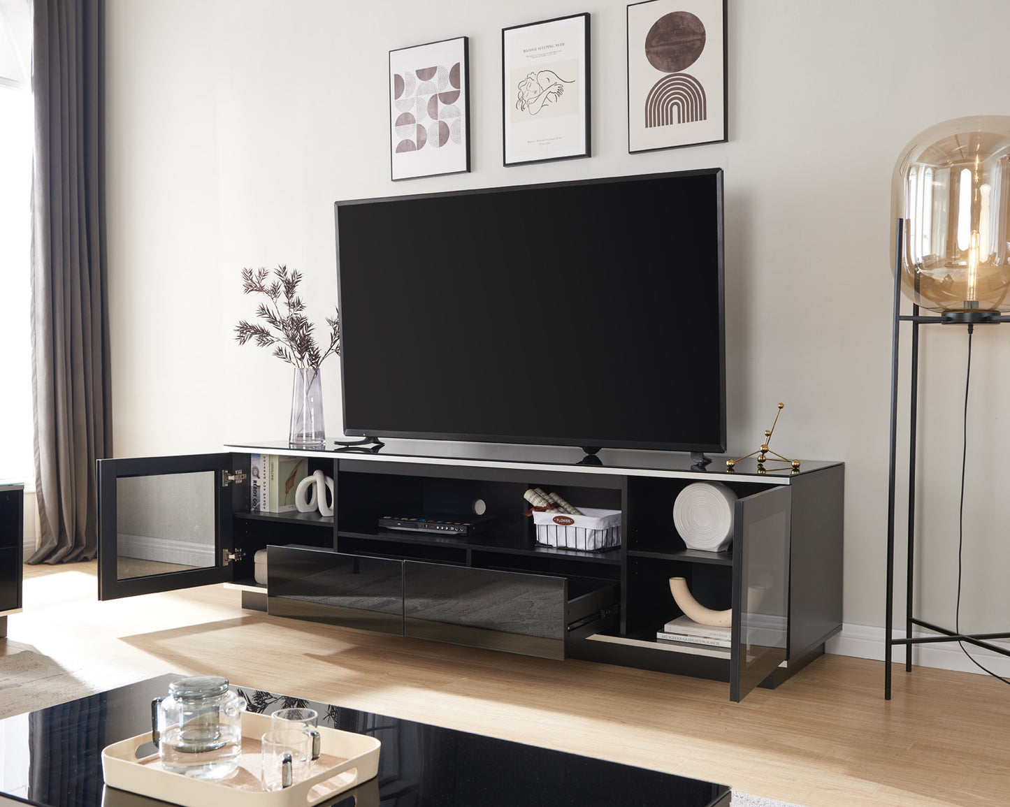 Tauris Titan 2100 TV Cabinet (Black)