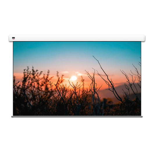 Screen Technics ElectriCinema MW - with image of sunrise