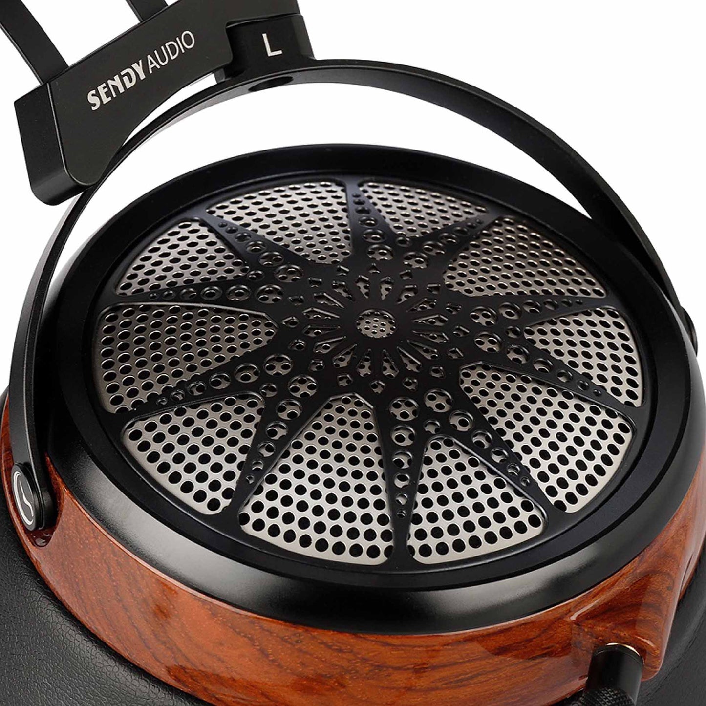 Luxurious lacquered rosewood earcups