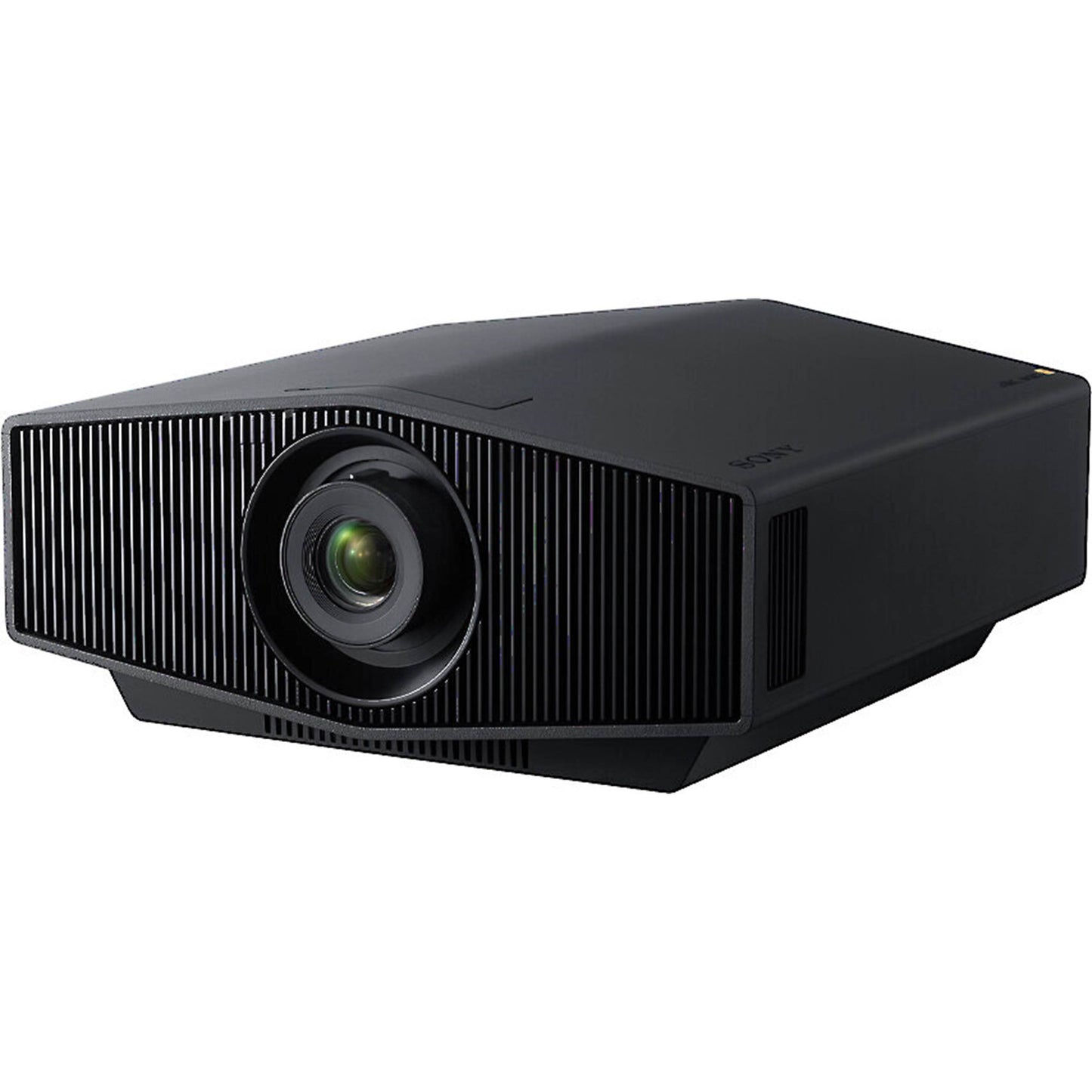 Black projector on a white background