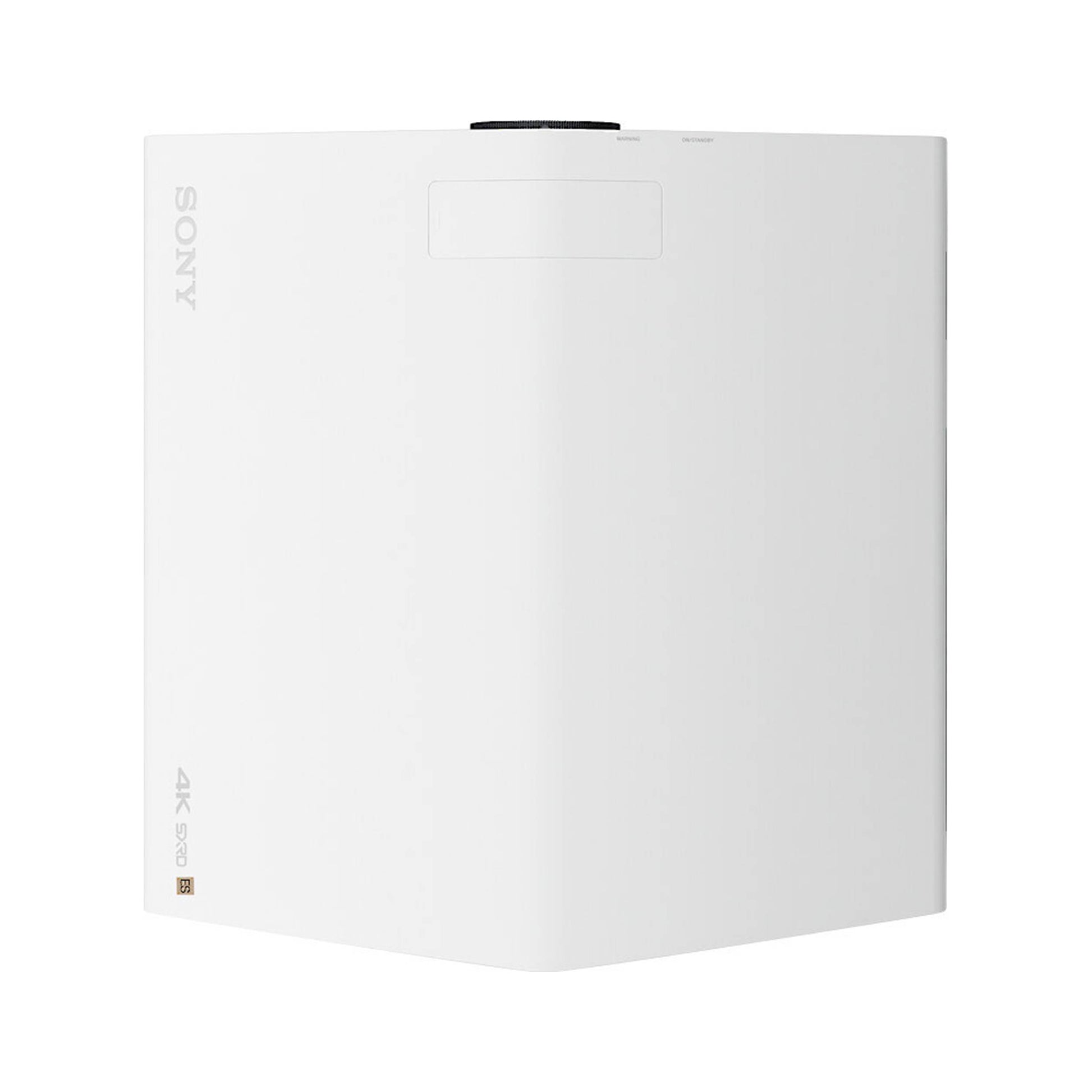 White projector with 'Sony' branding on a white background