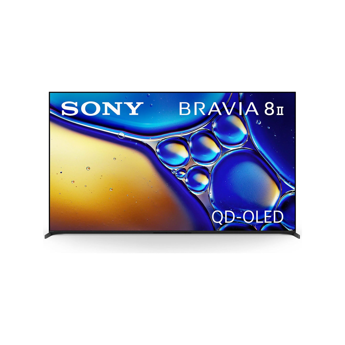 Sony 55” Bravia 8 II 4K Ultra HD QD-OLED Smart TV - Front on white background