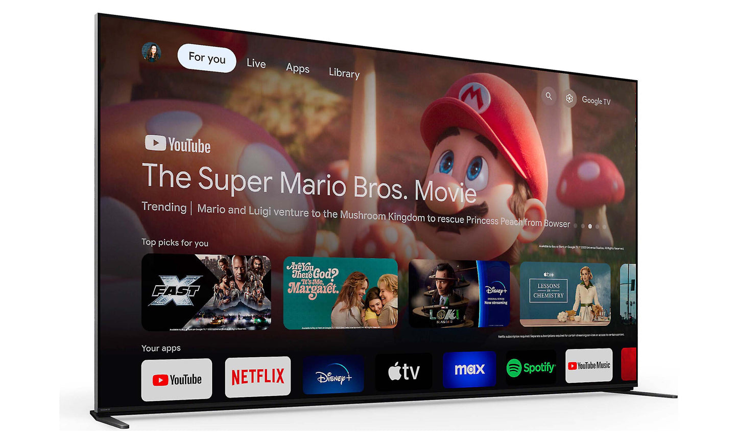Sony 85" Bravia 9 4K Ultra HD Mini LED Smart TV