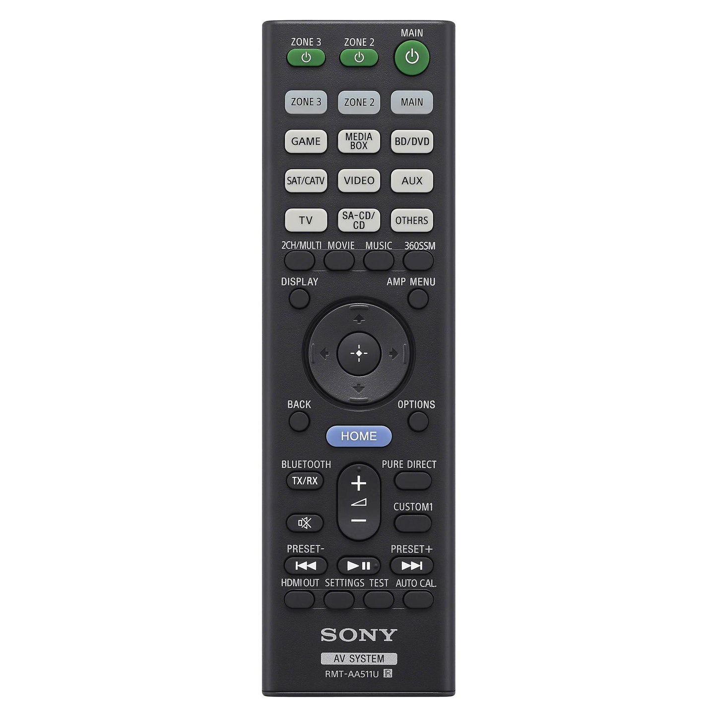 Sony STR-AN1000 8K Home Theatre Receiver - Remote Control